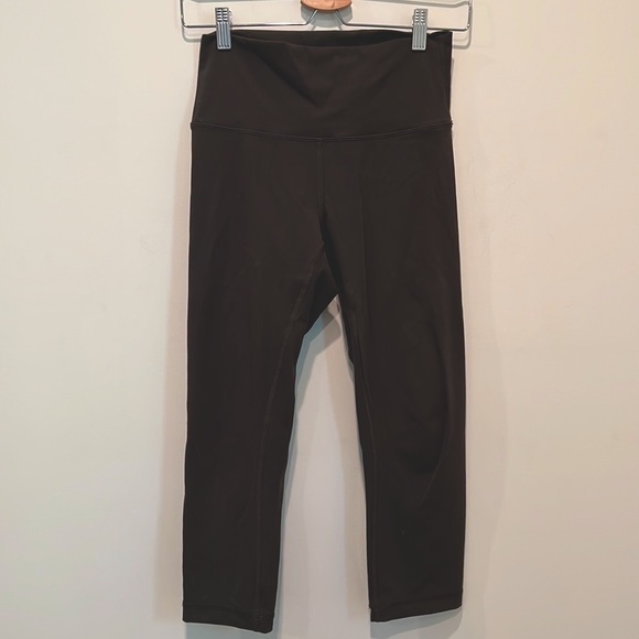 Olive Green Lululemon Crop Tights 21” - Picture 3 of 4